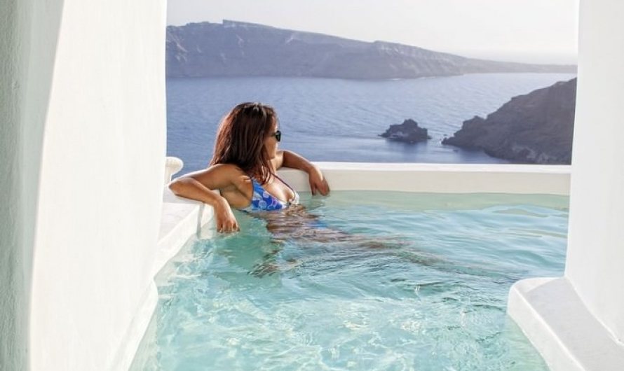 Sensational Cave Pools In Santorini