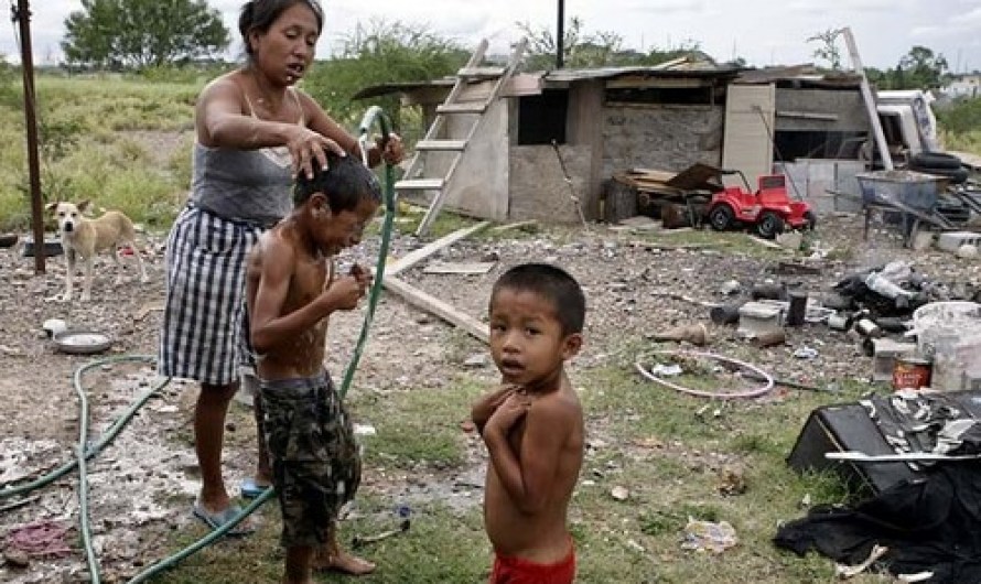 Horrid Slums  in Colonias, Texas