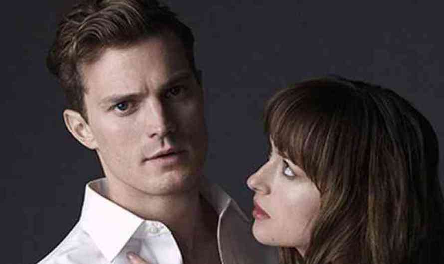 Dakota Johnson as Ana Steele and Jamie Dornan as Christian Grey for 'Fifty Shades Of