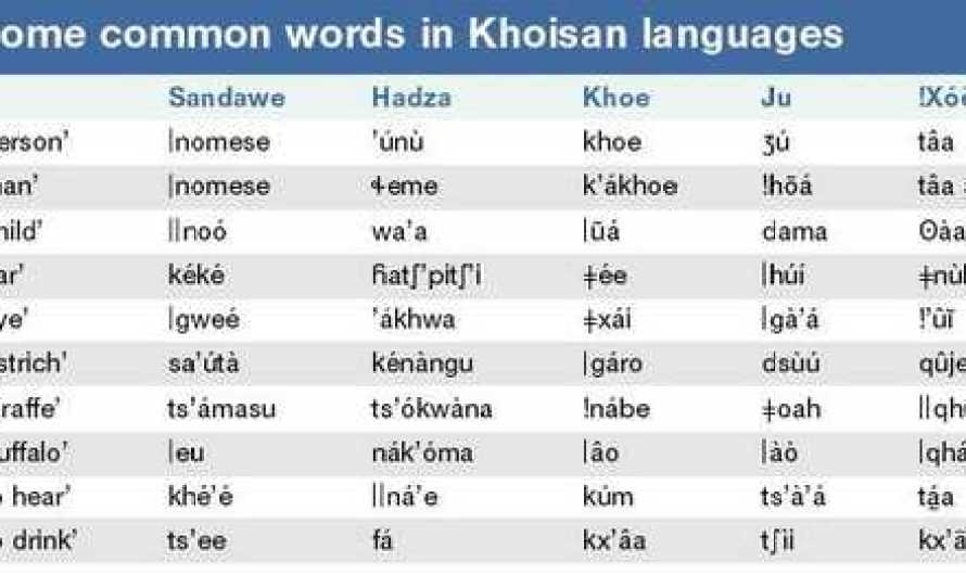 Khoisan languages