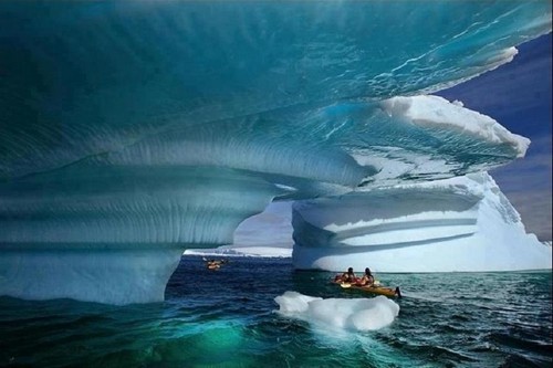 Kayak in Glacier Bay, Alaska